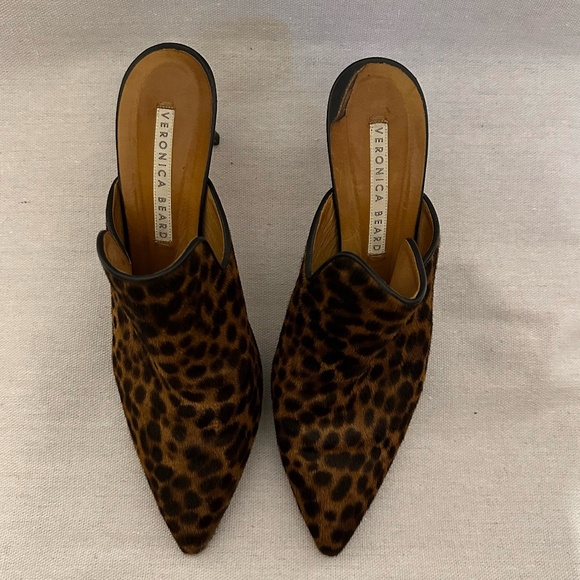 Veronica Beard Leopard Print Heels - Picture 3 of 7